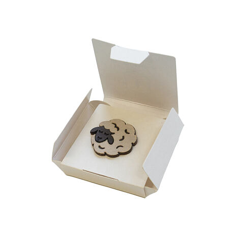 Broche en bois mouton Vlnka naturel