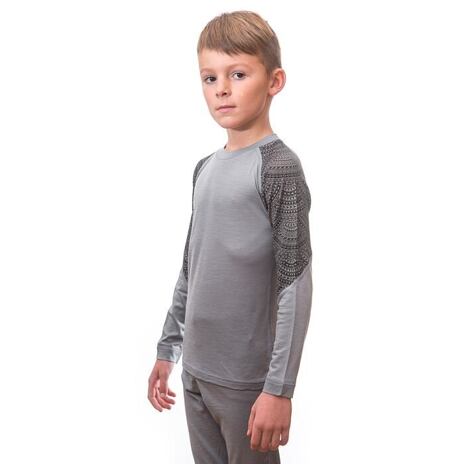 Gyerek funkcionális szett - Sensor Merino Impress - szürke/maori