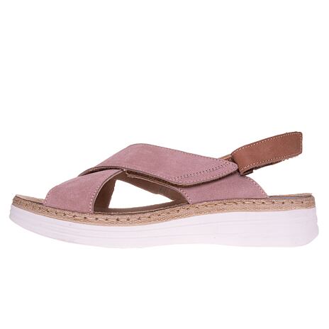 Sandales en cuir pour femmes « Darina »rose