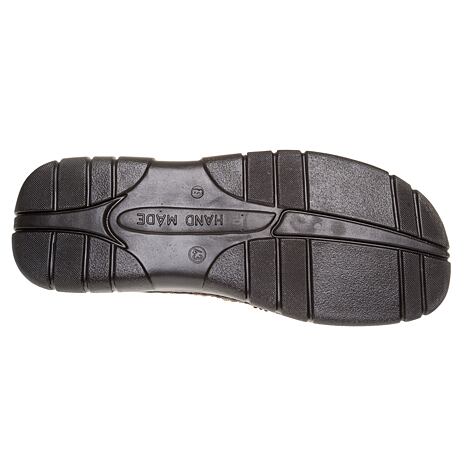 Claquettes en cuir pour hommes « Teodor » brun