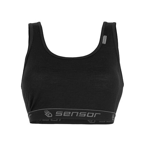 Dámska funkčná podprsenka Sensor Merino Active čierna