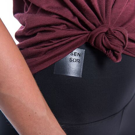 Damenshirt Sensor Merino Air Traveller port red