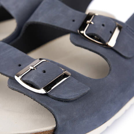 Korkslipper mit Keilabsatz für Damen "Sarlota" blau
