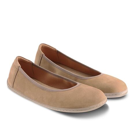 Kožené barefoot baleríny Be Lenka Sophie hnědá