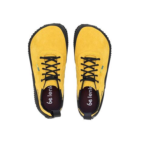 Kožené barefoot boty Be Lenka Trailwalker žlutá