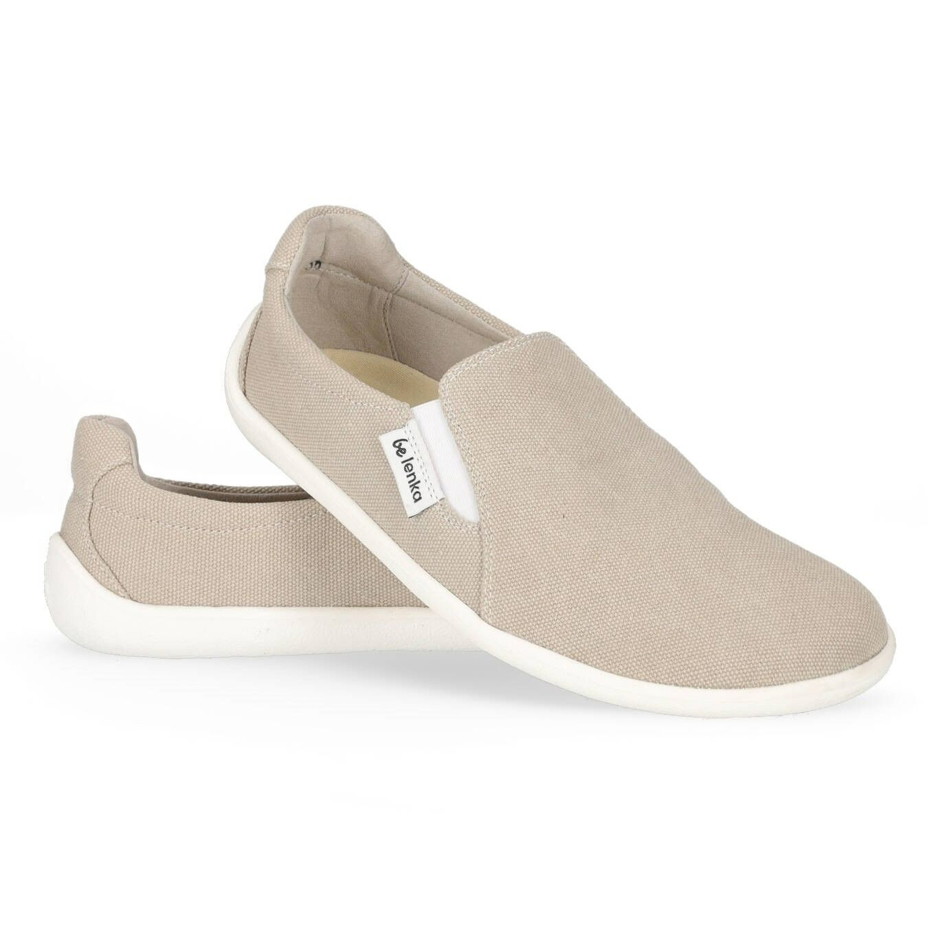 Încălțăminte de pânză barefoot Be Lenka "Eazy" - bej