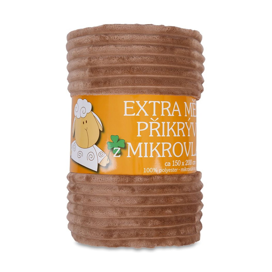 Deka Ovečka manšestr hnědá