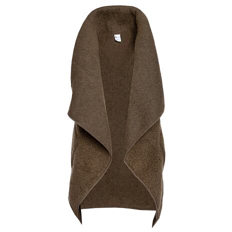 Schapenwollen wikkelvest bruin