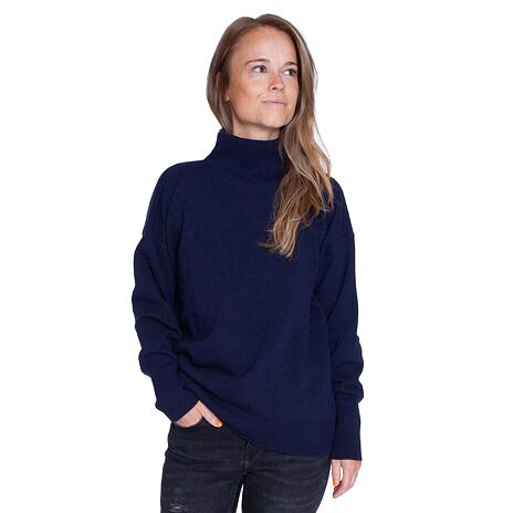 Dames wollen trui Vlnka S19 donkerblauw