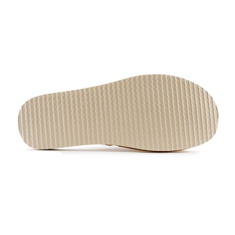 Dames zomer linnen slippers zonder teen natuurlijk