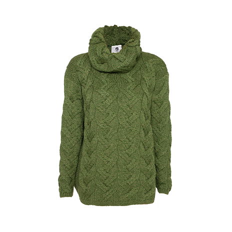 Pull en laine Vlnka S03 pour femme vert