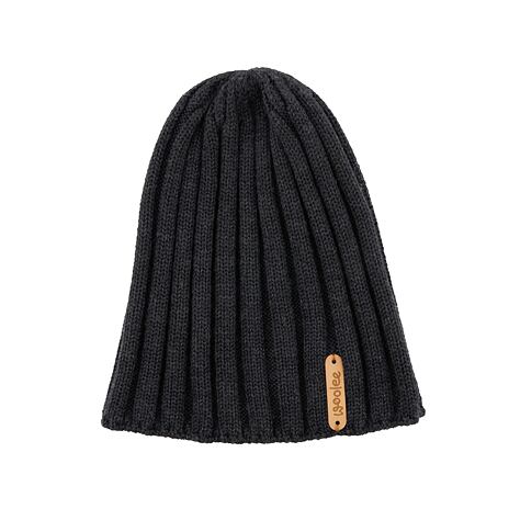 Wollen Woolee V34 muts donkergrijs
