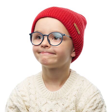  Detská vlnená čiapka Woolee V37 červená
