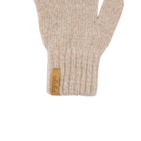 Wollen Vlnka R05 vingerhandschoenen voor kinderen naturel