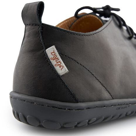 Heren leren Oleg barefoot schoenen zwart