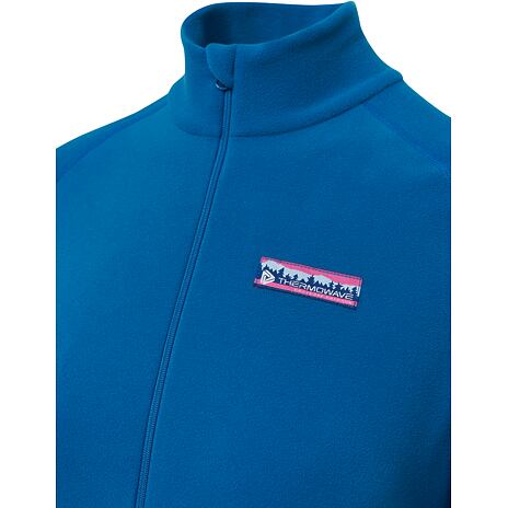 Sweat à capuche en laine polaire avec fermeture éclair pour femmes Thermowave blue