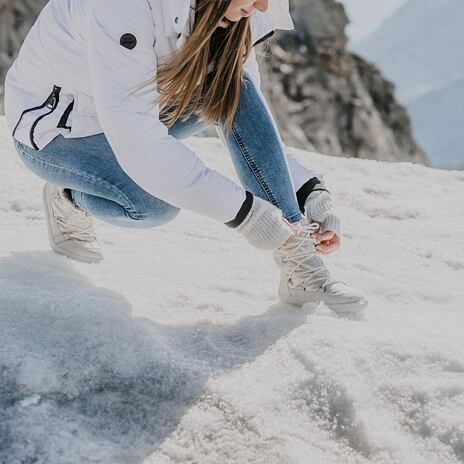 Dámské barefoot sněhule Be Lenka Snowfox bílá