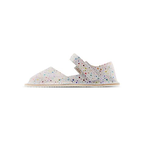 Kinder barefoot leren sandalen Meli wit