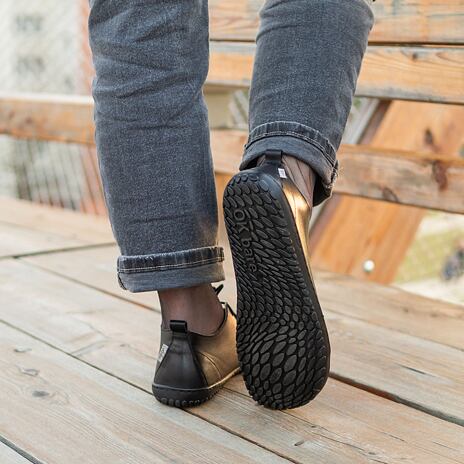 Women’s Olivie Leather Barefoot Shoes Black