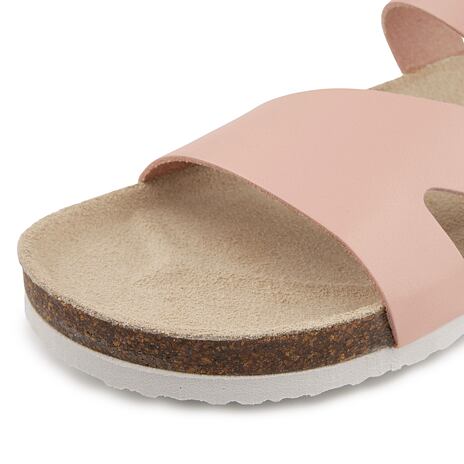 Dames kurken anatomische slippers Lola roze