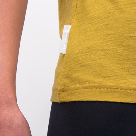 Tricou damă Sensor Merino Air Traveller mustard