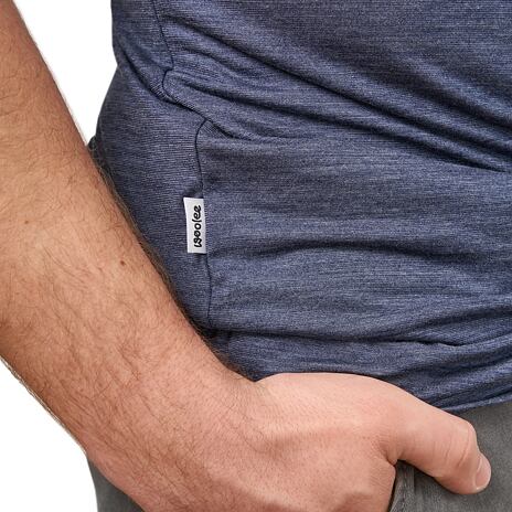 Men's Woolee T-shirt with combination of Merino wool and Tencel blue