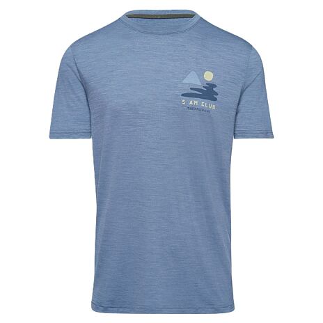 T-shirt pour homme Merino Cooler TruLite 5AM Club Thermowave, blue
