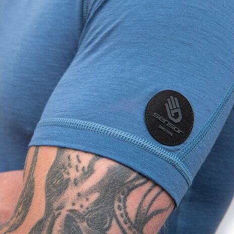 Pánské funkční triko Sensor Merino Air riviera blue