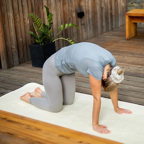 Yogamat van schapenwol Merino