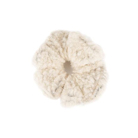 Vlněná scrunchie gumička do vlasů přírodní