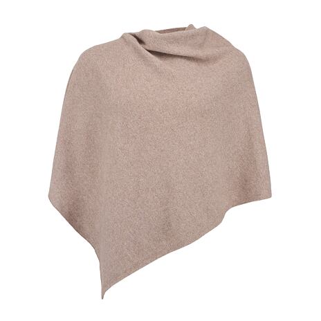 Poncho din lână Merino cu cașmir Lazio maro