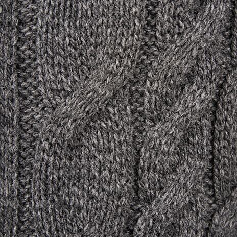 Pulover de damă din lână Supersoft Merino cu fermoar gri închis