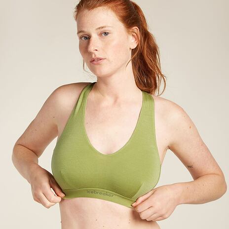 Podprsenka Merino 125 Cool-Lite Sprite Racerback Bra Icebreaker Olive