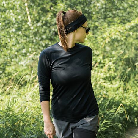 Bandeau fin en mérinos Woolee, noir