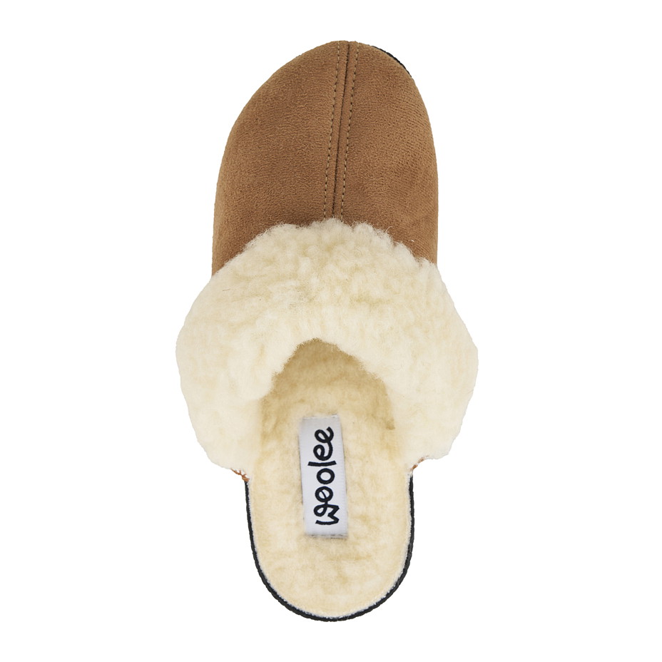 Dvojbalení dámských pantoflí na klínku s ovčí vlnou Merino