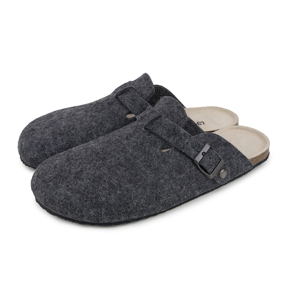 Pánské barefoot vlněné pantofle Michal šedá