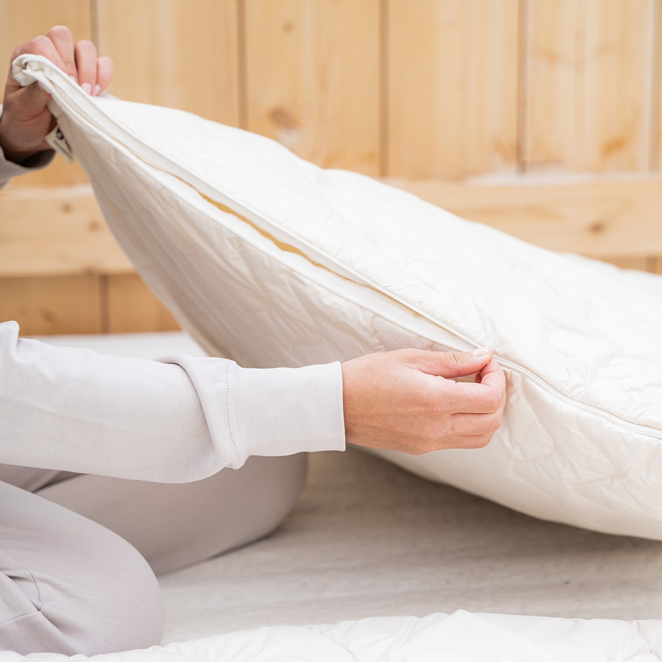 Kissen aus Merinowolle Premium 90x70