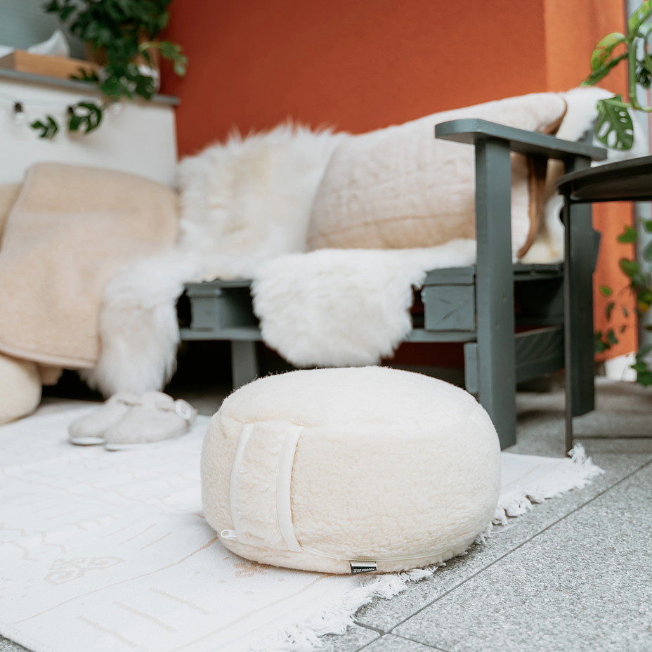 Meditációs párna birka gyapjúból