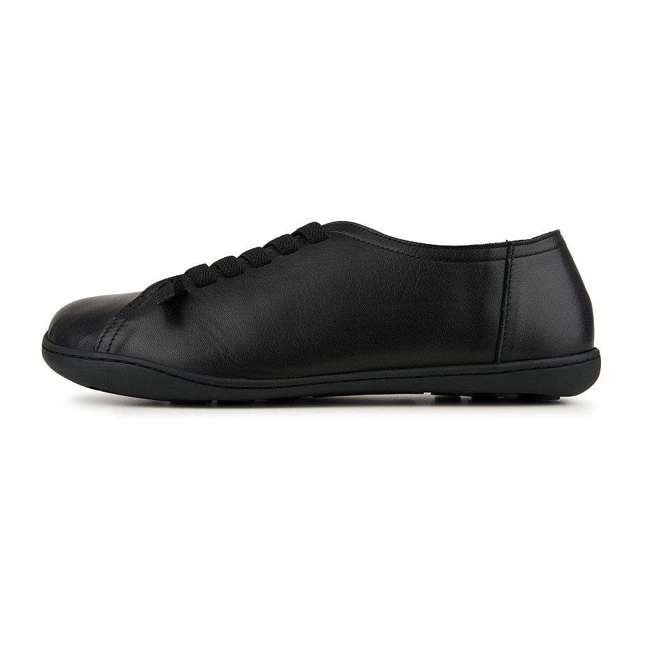 Dámské kožené barefoot tenisky na gumu Onyx černá