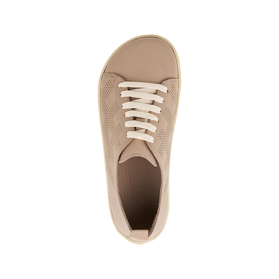 Damen-Ledersneaker für breite Füße Selena, Braun