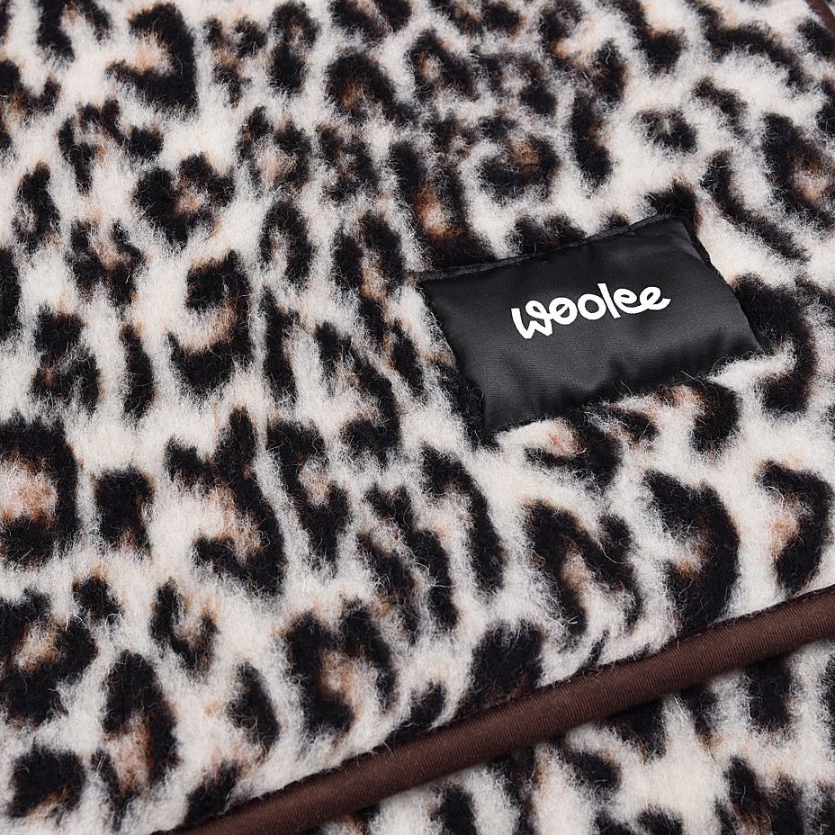 Vlněná deka Merino jednovrstvá leopard