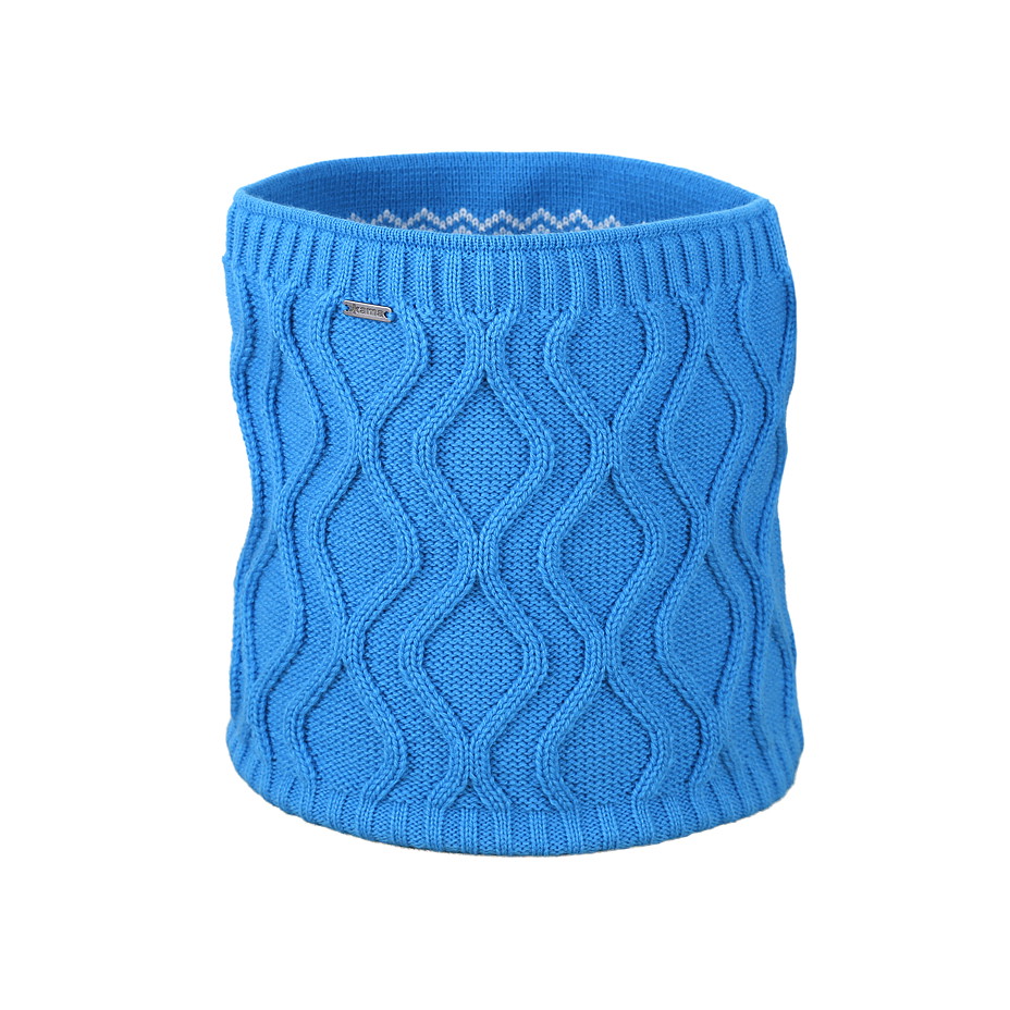 Obojstranný pletený nákrčník Merino Kama S30 Tyrkysová