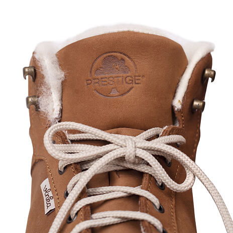 Gefütterte Schuhe Prestige Vlnka hoch braun