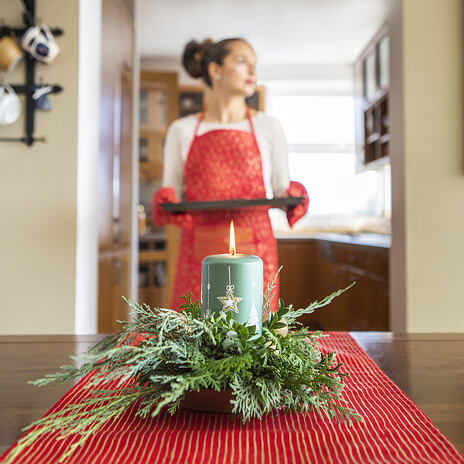 Pillar Candle - Christmas Ornament