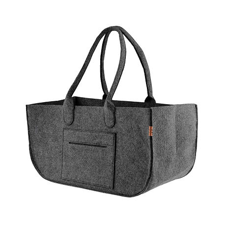 Felt Storage Bag with Handles Black