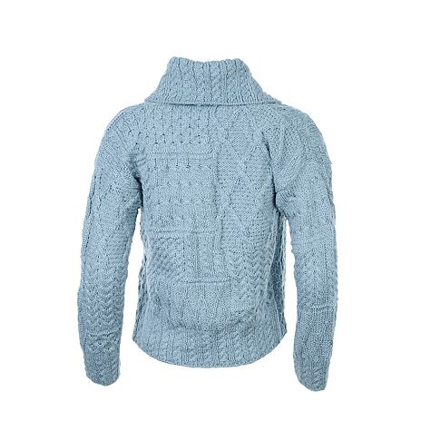 Pull en laine Vlnka pour femmes S04 bleu clair