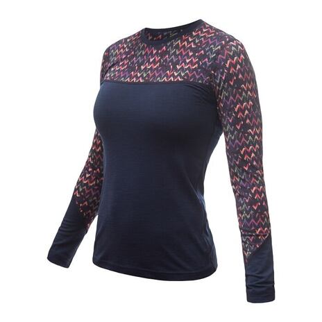 Funktionsshirt für Damen Sensor Merino Impress blau/origami