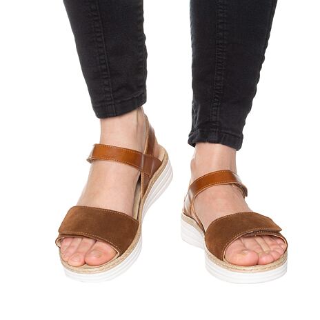 Ledersandalen für Damen "Veronika" braun