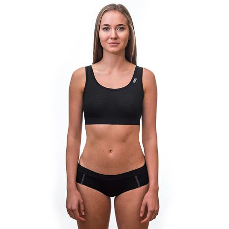 Soutien-gorge fonctionnel pour femmes Sensor Merino Active noir