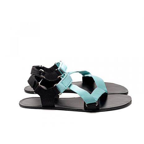 Sandali Barefoot in pelle Be Lenka Flexi turchese